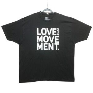 To Write Love On Her Arms TWLOHA Love Is The Movement Black Graphic T-Shirt 3X